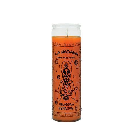 La Madama Orange Candle To attract good fortune into your life 