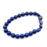 Lapis Lazuli Crystal Stretch Bracelet 8mm for inner peace, self - confidence, and helps release stress - Shop Cosmic Healing