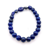 Lapis Lazuli Crystal Stretch Bracelet 8mm for inner peace, self - confidence, and helps release stress - Shop Cosmic Healing