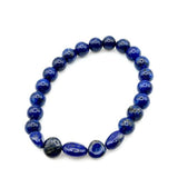 Lapis Lazuli Crystal Stretch Bracelet 8mm for inner peace, self - confidence, and helps release stress - Shop Cosmic Healing