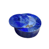 Lapis Lazuli with Marble Inlay Jewelry Box - Handmade Afghanistan - Shop Cosmic Healing