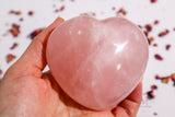 Large Heart-Shaped Rose Quartz - RQH3