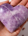 Lepidolite Heart- LH3 - Shop Cosmic Healing