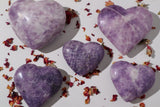 Lepidolite Heart- LH5 - Shop Cosmic Healing