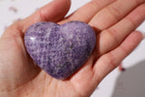 Lepidolite Heart- LH6 - Shop Cosmic Healing