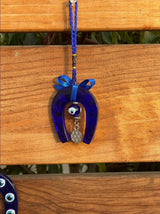 Lucky Horse Shoe Evil Eye Protection Amulet - Shop Cosmic Healing