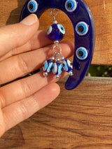 Lucky Horse Shoe Evil Eye Protection Amulet - Shop Cosmic Healing