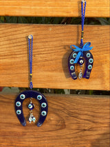 Lucky Horse Shoe Evil Eye Protection Amulet - Shop Cosmic Healing