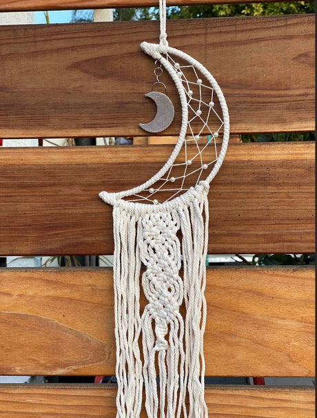 Macrame Dream Catcher Wall Hanging Handmade Bohemian Style - Shop Cosmic Healing