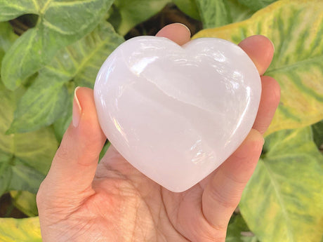 Mangano Calcite Puffy Heart From Pakistan - Shop Cosmic Healing