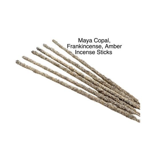 Maya Copal, Frankincense, & Amber Resin Incense 6 Sticks for to stop addictions, calming, clarifying, focusing, grounding - Shop Cosmic Healing
