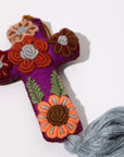 Mexican Cross Pom Pom Tassel - Shop Cosmic Healing