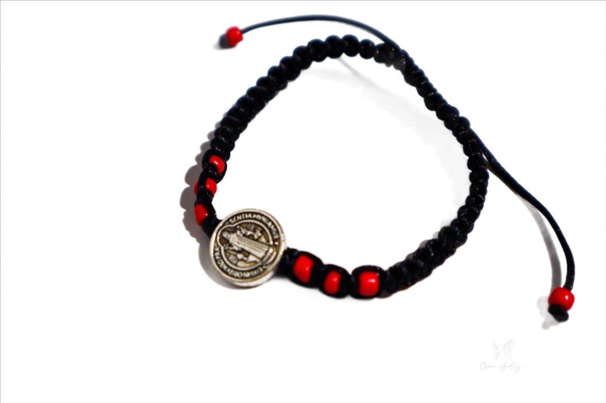 Mexican St. Benedict Black Bracelet - Shop Cosmic Healing