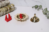 Mini Brass Cone Incense Holders - Shop Cosmic Healing