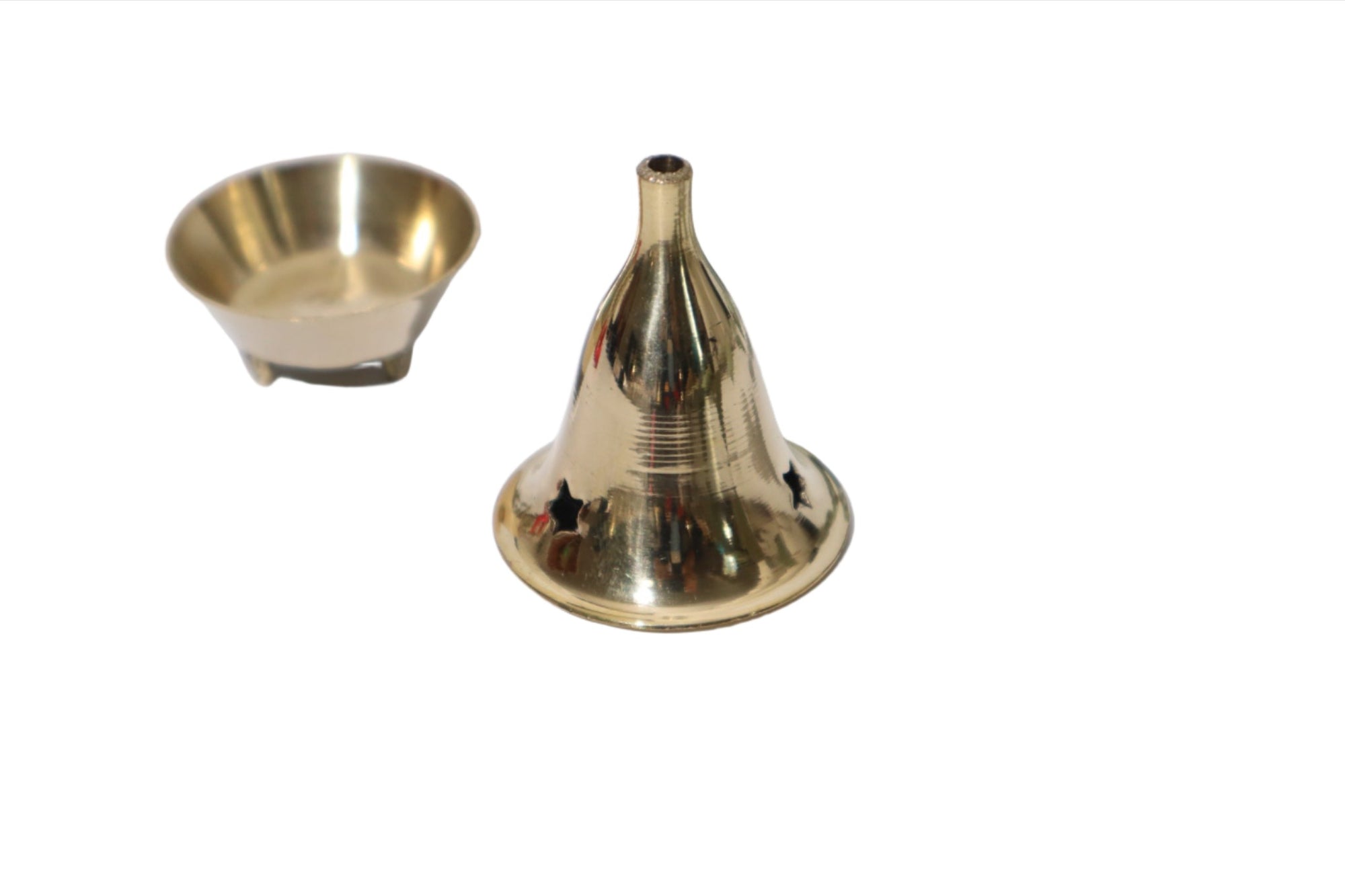 Mini Brass Cone Incense Holders - Shop Cosmic Healing