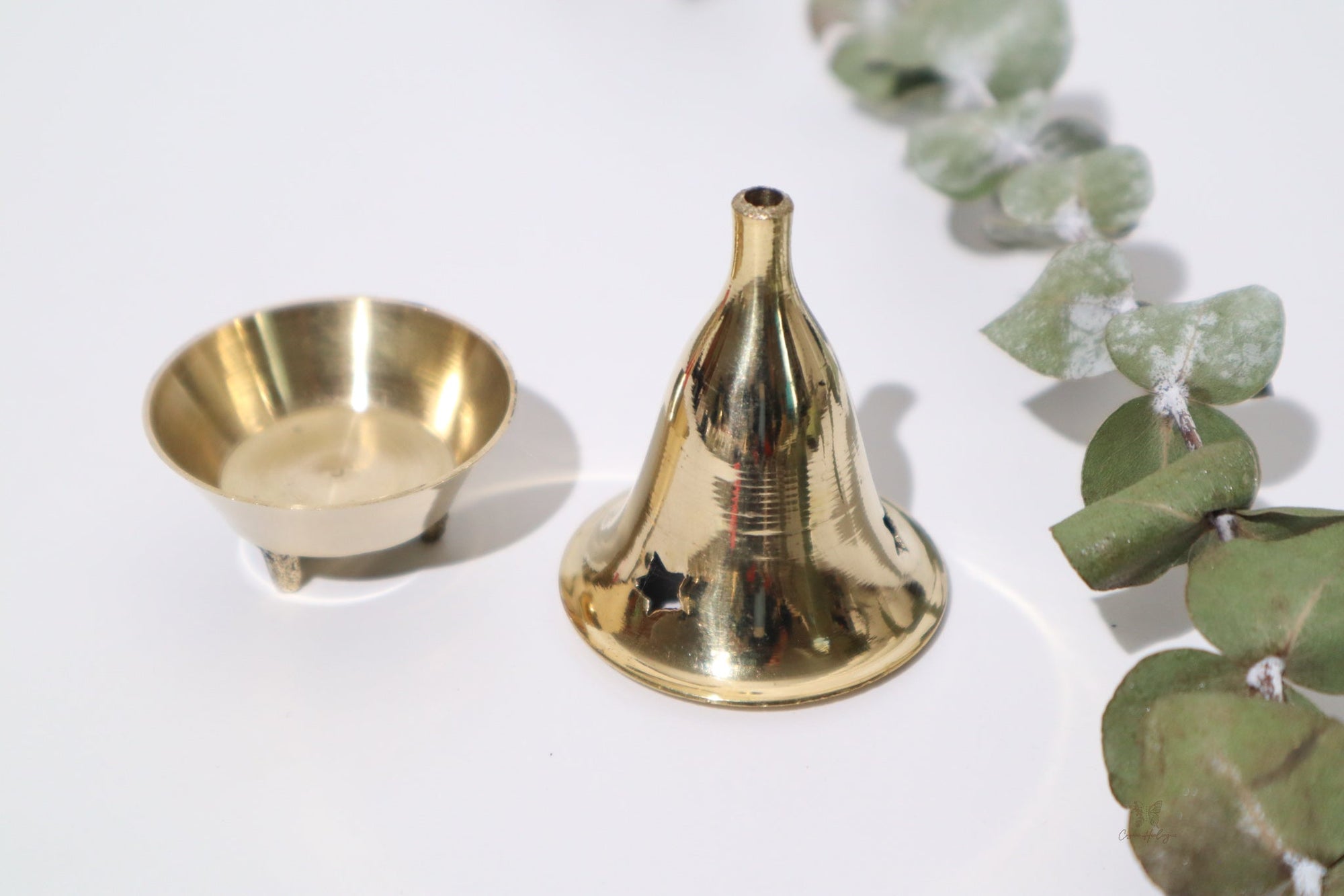Mini Brass Cone Incense Holders - Shop Cosmic Healing