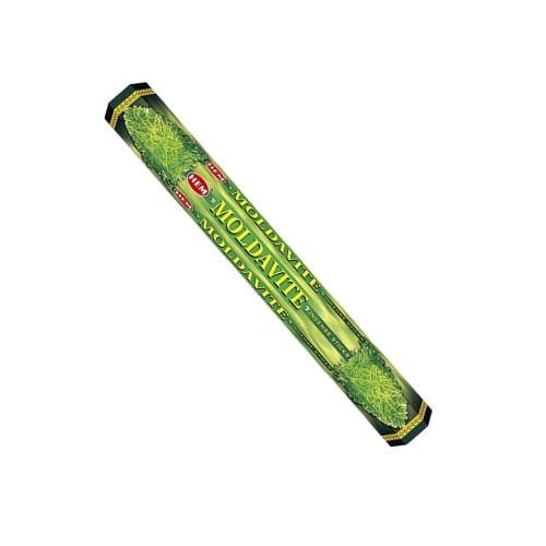 Moldavite HEM Incense 20 Sticks (Inciensos de Moldavita) helps brings you balance, cleansing, and deepens your connection. - Shop Cosmic Healing