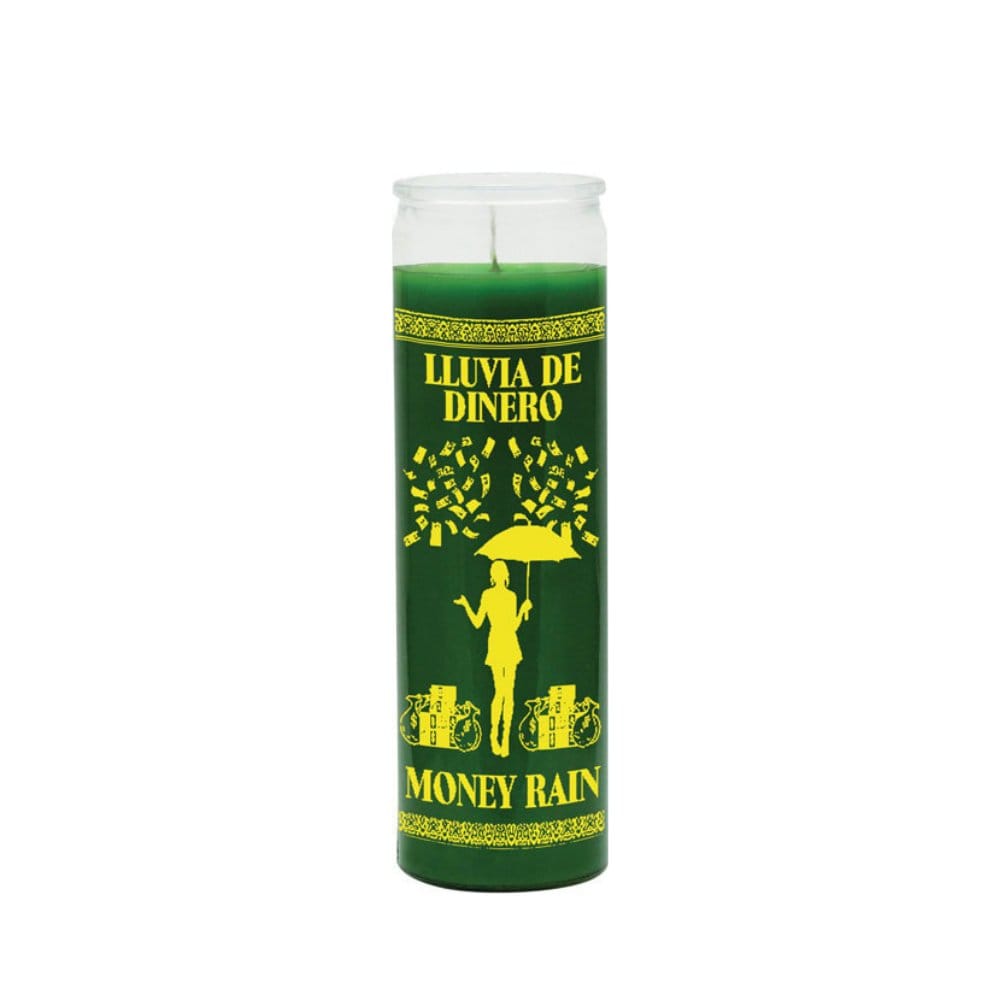 the money tree candle Money Rain 7 Day Candle Green-Veladora Lluvia De Dinero – Shop Cosmic Healing