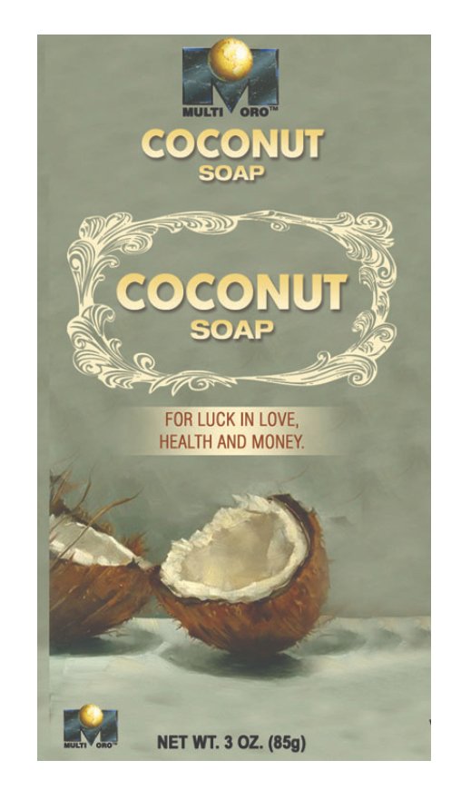 Multi Oro Coconut Soap 3oz for luck in love, health, money, cleansing etc. - Shop Cosmic Healing