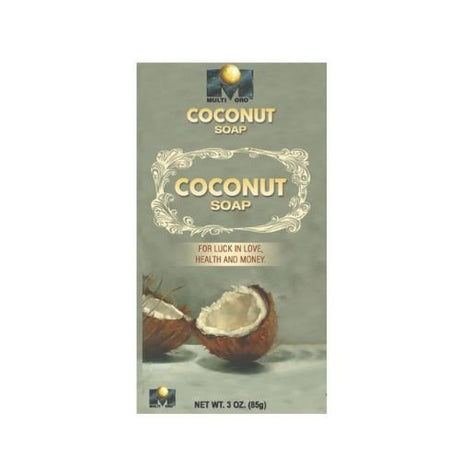 Multi Oro Coconut Soap (Jabón Coco) 3oz for luck in love, health, money, cleansing etc. - Shop Cosmic Healing