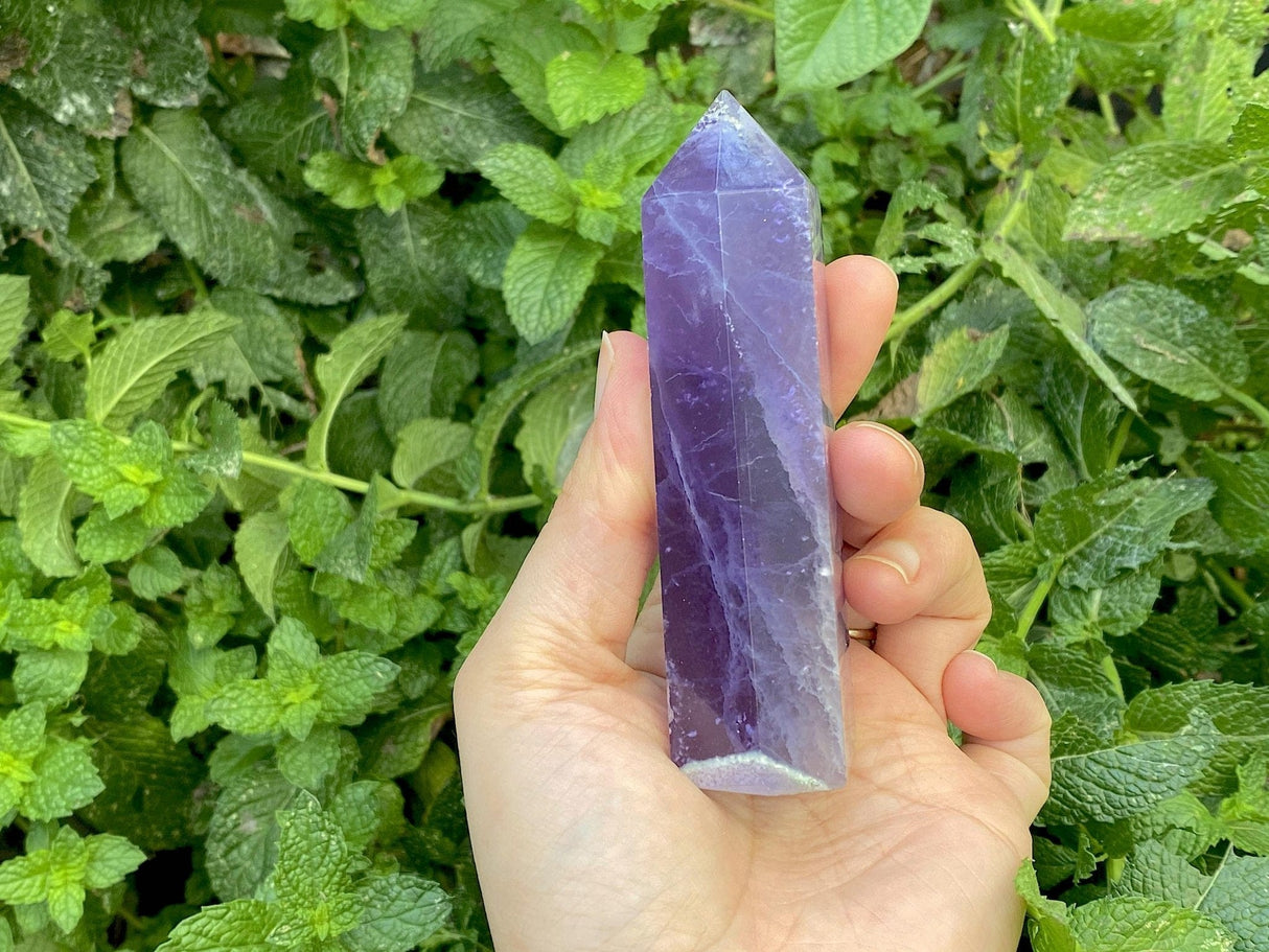 Natural Purple Fluorite Towers - Shop Cosmic Healing