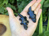 Obsidian Mini Alligators Hand Carved- Mexico - Shop Cosmic Healing