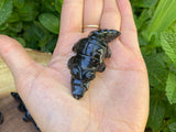 Obsidian Mini Alligators Hand Carved- Mexico - Shop Cosmic Healing