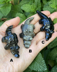 Obsidian Mini Alligators Hand Carved- Mexico - Shop Cosmic Healing