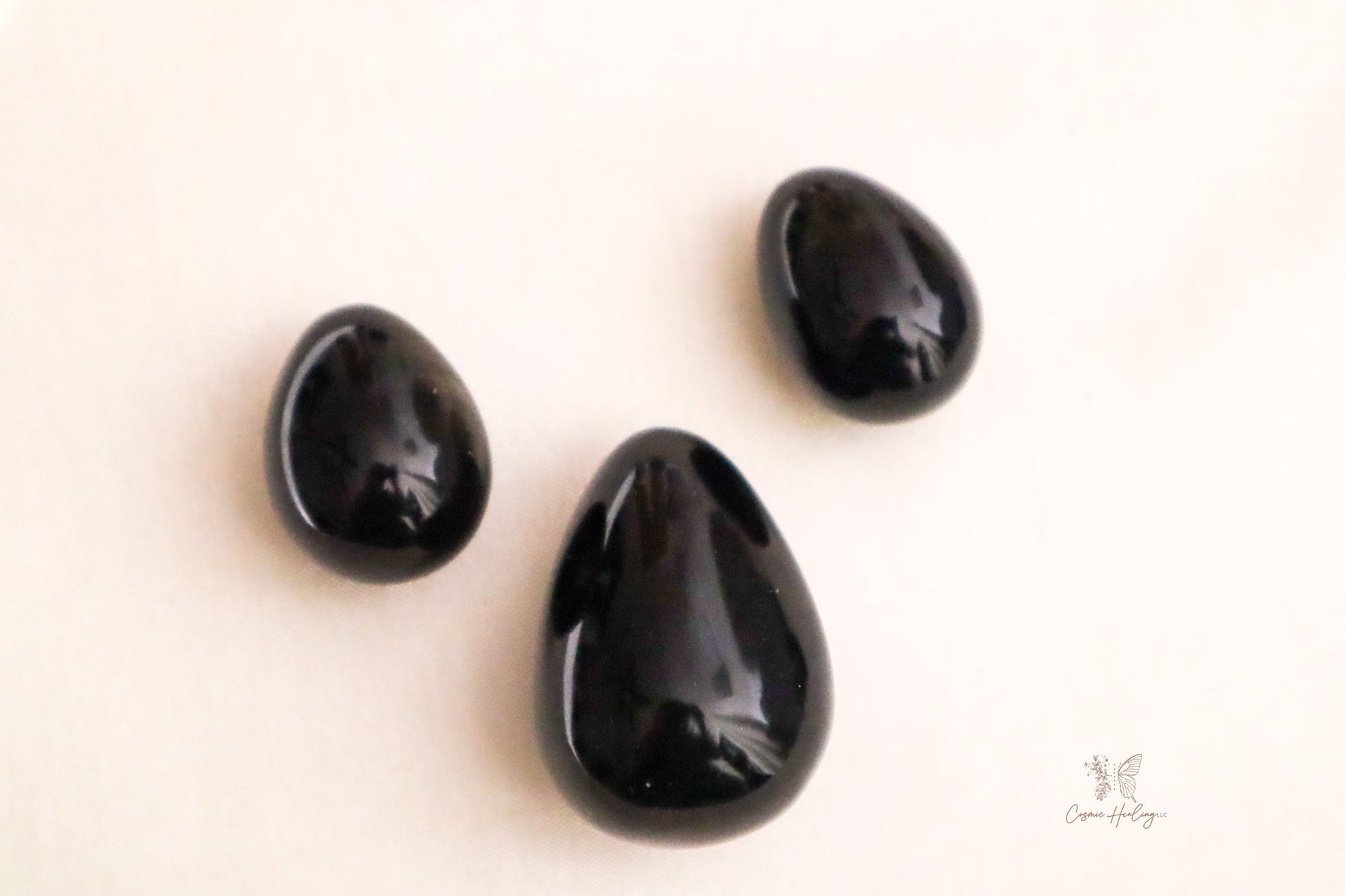 Obsidian Undrilled Yoni Egg - Shop Cosmic Healing