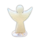 Onyx Angel With Open Wings 7" (B) for Spiritual insight, Higher Realm magic, Clarity & Focus - Shop Cosmic Healing