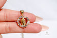 Our Lady of Guadalupe Necklace Cubic Zirconia - Shop Cosmic Healing