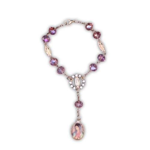 Our Lady Of Guadalupe Rosary For Car Rearview Mirror - Shop Cosmic Healing