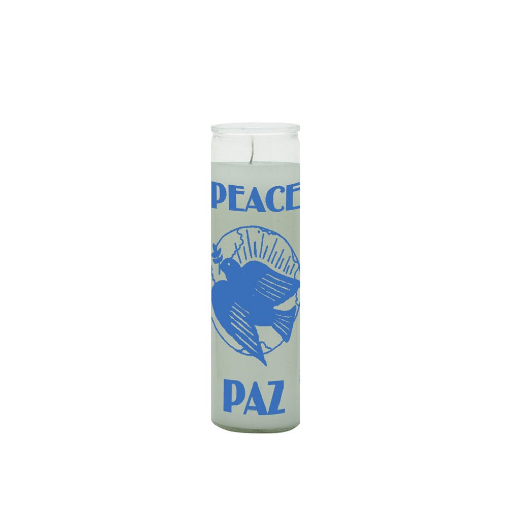 Peace Drawing 7 Day Prayer Candle for peace and serenity - Shop Cosmic Healing