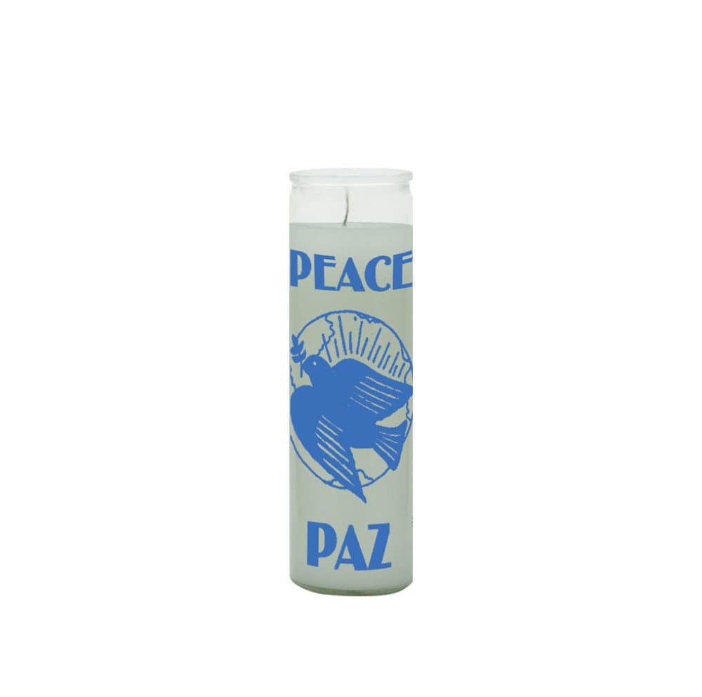 Peace Drawing 7 Day Prayer Candle for peace and serenity - Shop Cosmic Healing