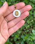 Pearl Shell Necklace with Virgin of Guadalupe Medal - Shop Cosmic Healing