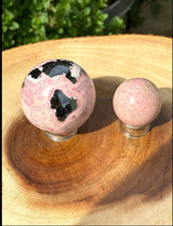 Peruvian Rhodonite crystal ball