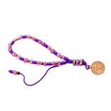 Purple & Pink Saint Benedict Knotted Rope Bracelet - Shop Cosmic Healing