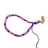 Purple & Pink Saint Benedict Knotted Rope Bracelet - Shop Cosmic Healing