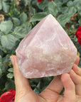 Raw Brazilian Rose Quartz Point- G - Shop Cosmic Healing