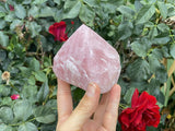 Raw Brazilian Rose Quartz Point- G - Shop Cosmic Healing