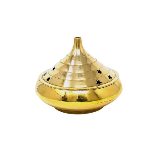 Resin Incense Brass Burner 4"D - Shop Cosmic Healing