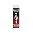 Black/Red reversible candle for protection against enemies, negative and bad vibes