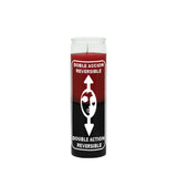 Reversible Red/Black Candle for protection from enemies, negativity, bad vibes - Shop Cosmic Healing