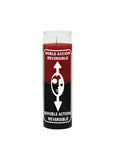 Reversible Red/Black Candle for protection from enemies, negativity, bad vibes - Shop Cosmic Healing