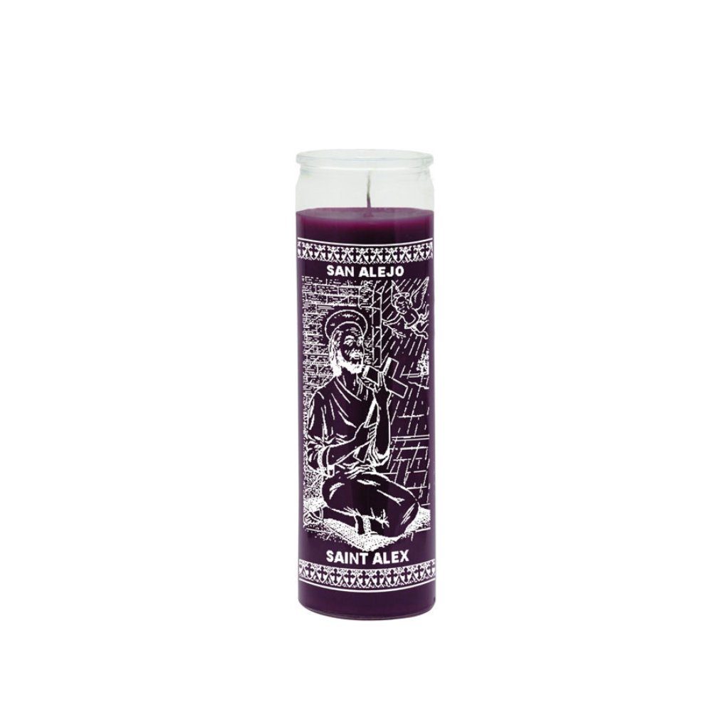 Saint Alex (San Alejo)- Purple to remove evil, enemies, satan and witches near you, get rid of unwanted guests - Shop Cosmic Healing