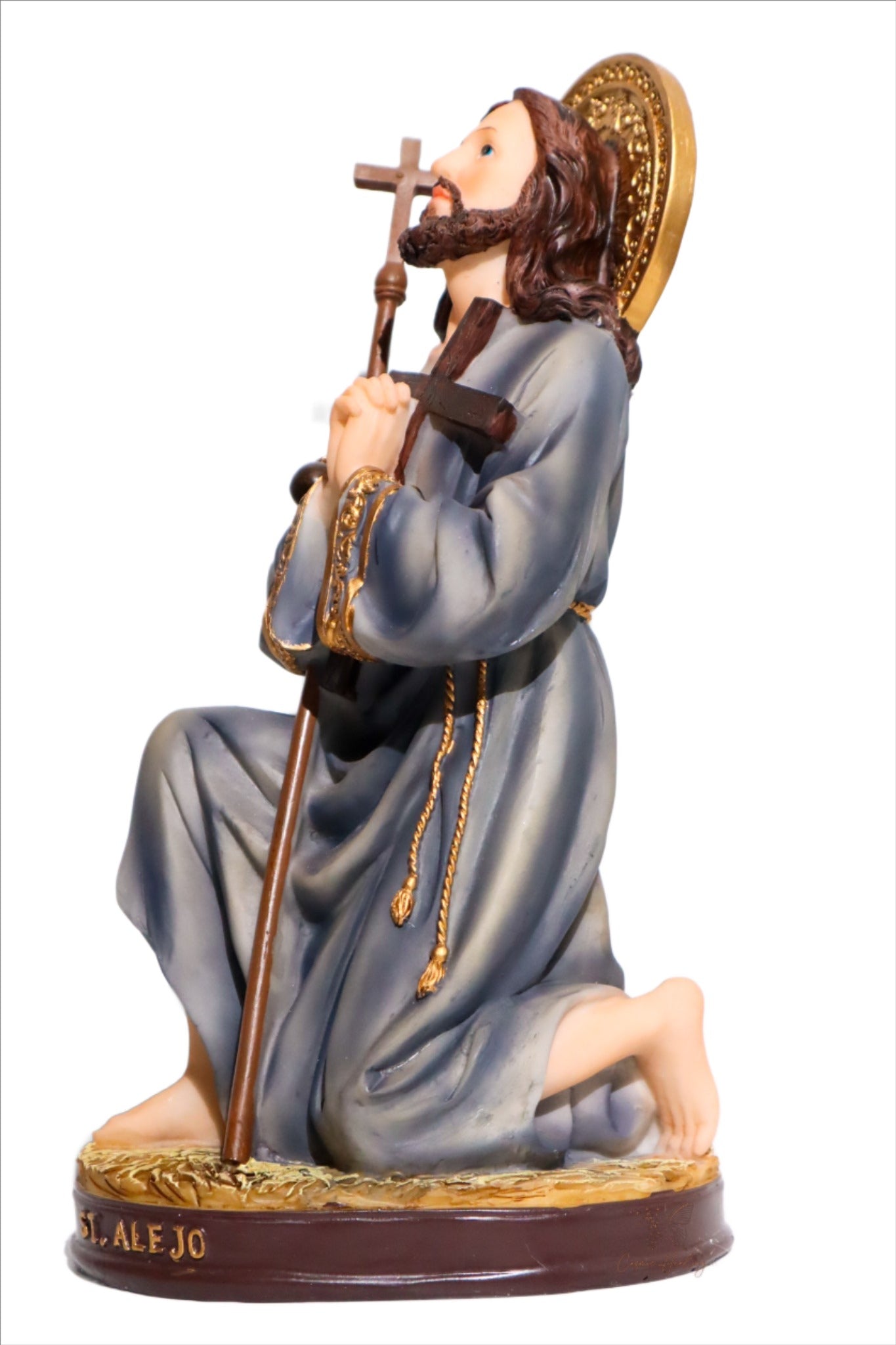 Saint Alex (San Alejo) Statue 12" - Shop Cosmic Healing