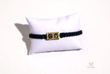 Saint Benedict Black Gold Medal Bracelet - Shop Cosmic Healing