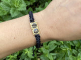 Saint Benedict Black Gold Medal Bracelet - Shop Cosmic Healing