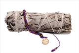 Saint Benedict Bracelet Knotted Rope- Purple - Shop Cosmic Healing