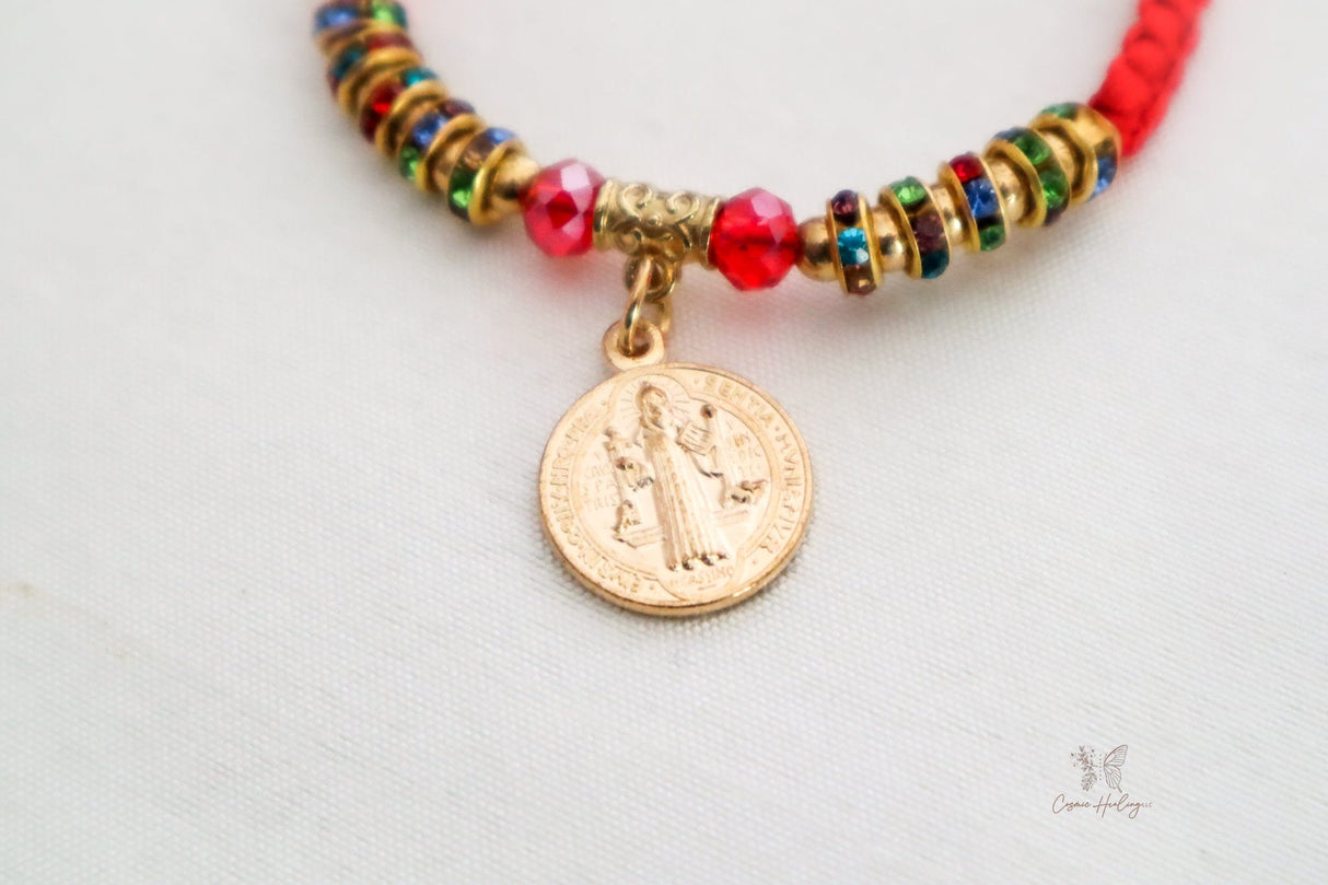 Saint Benedict Charm Bracelet - Shop Cosmic Healing